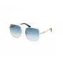 GUESS Women's GU7906H5832P Rectangular Polarized Sunglasses, Havana/Brown, 58/17/140 mm