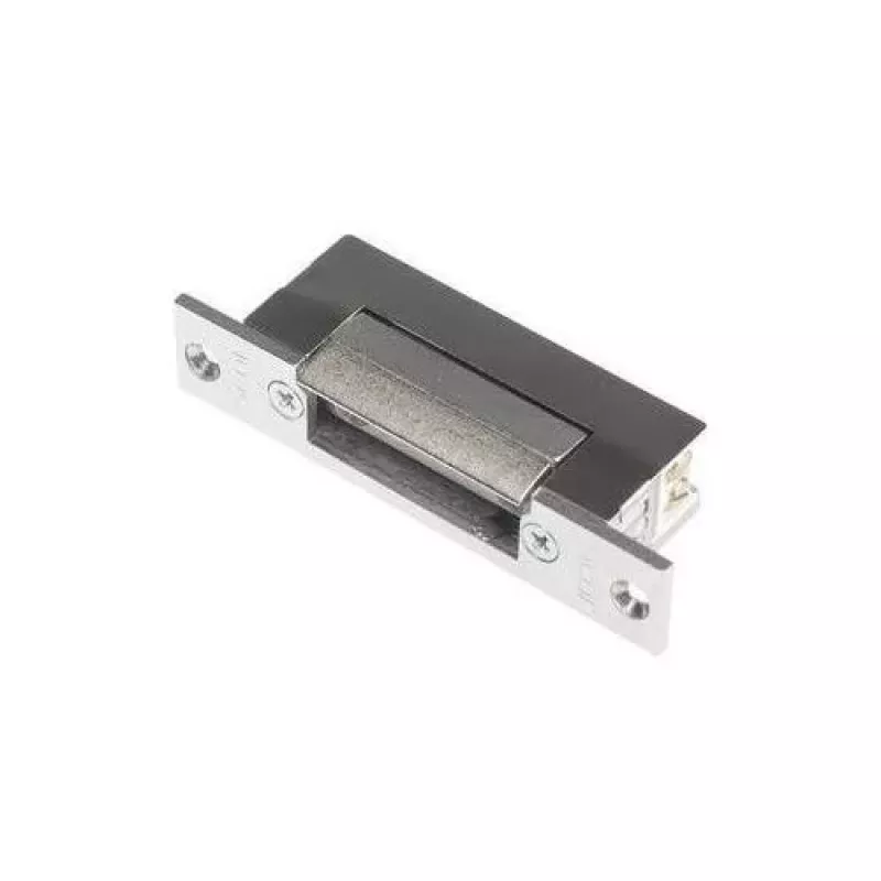 SCOT ES-S12AC/DC-B PROFI Symmetrical Electric Strike with Lock, 12V AC/DC, Fail-Secure, 3000N Holding Force, Grey/Silver