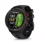 Garmin Approach S70 47mm Golf GPS Smartwatch – Black/Red Ceramic Bezel with Black Silicone Band
