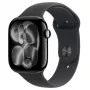 Apple Watch Series 11 GPS 46mm Jet Black Aluminum Case with Black Sport Band S/M MEUW4LW/A