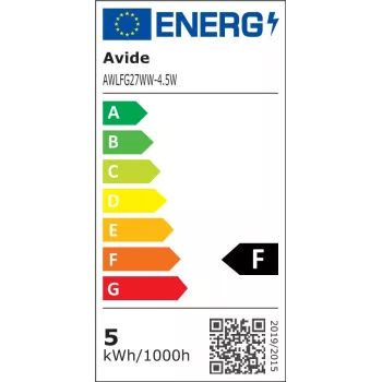 Avide LED Filament Globe Bulb 4.5W E27 Warm White 2700K
