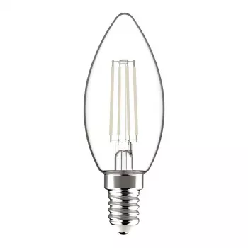 Avide LED Filament Candle Bulb 6.5W E14 Warm White 2700K
