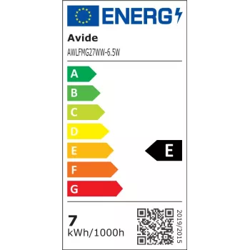 Avide LED Bulb White Filament Mini Globe 6.5W E27 Warm White 2700K