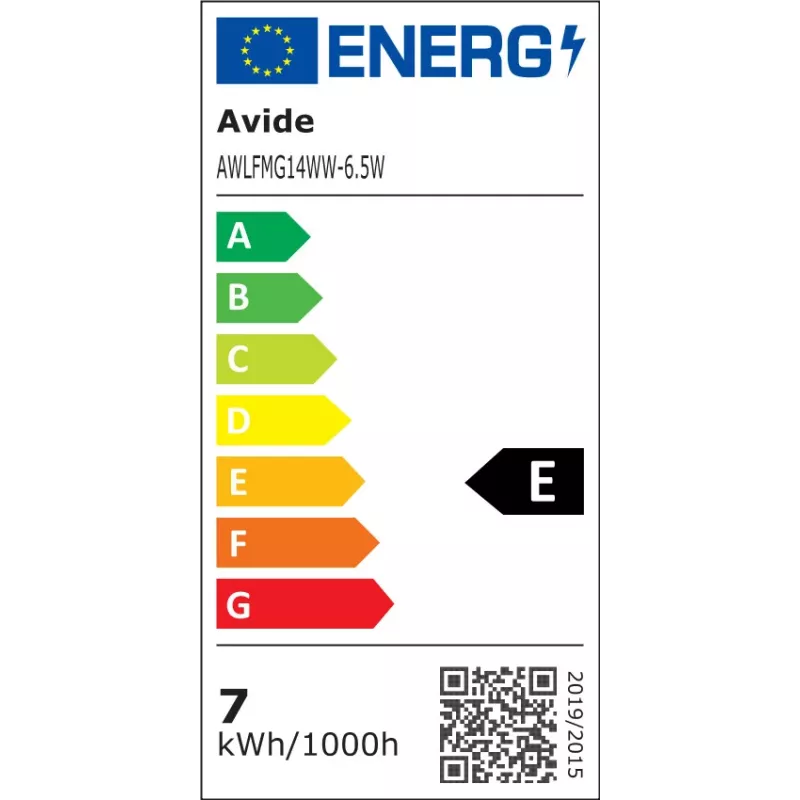 Avide LED Bulb White Filament Mini Globe 6.5W E14 Warm White 2700K