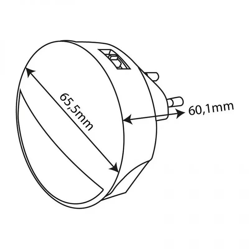 ENTAC Night Light 0.8W CDS Twilight Sensor (without PIR Sensor)