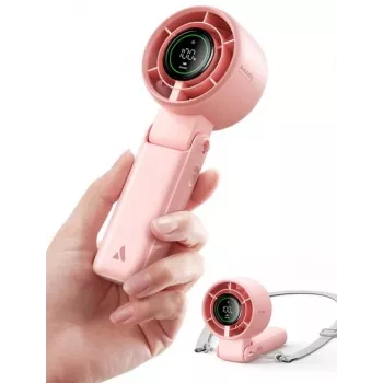 AEL Aecooly Halo 02 Portable Handheld Fan, Pink