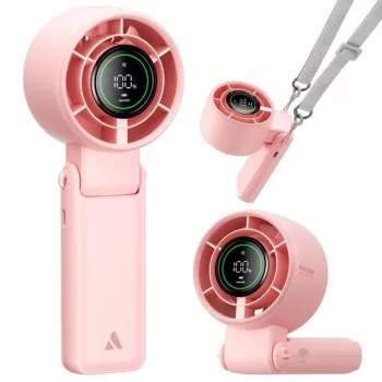 AEL Aecooly Halo 02 Portable Handheld Fan, Pink