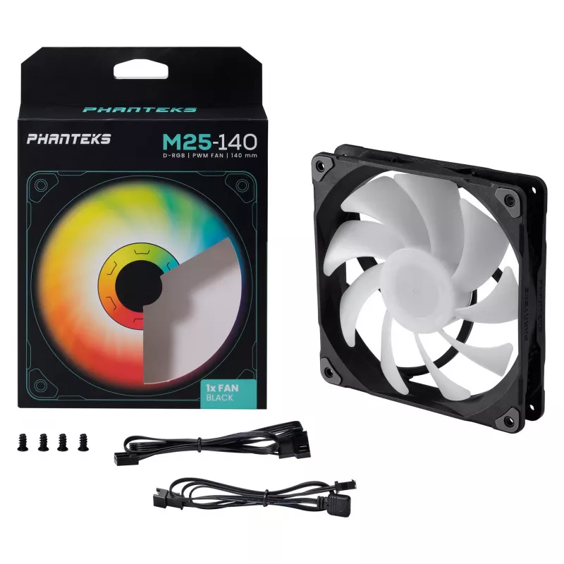 Phanteks M25 140mm D-RGB PWM Fan Black