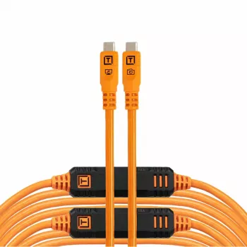 Tether Tools TetherPro USB-C Optima 10G Straight Orange 9.4m