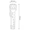 ENTAC EFL-2AA-PL LED Flashlight 2xAA ABS Plastic Black 30 Lumens