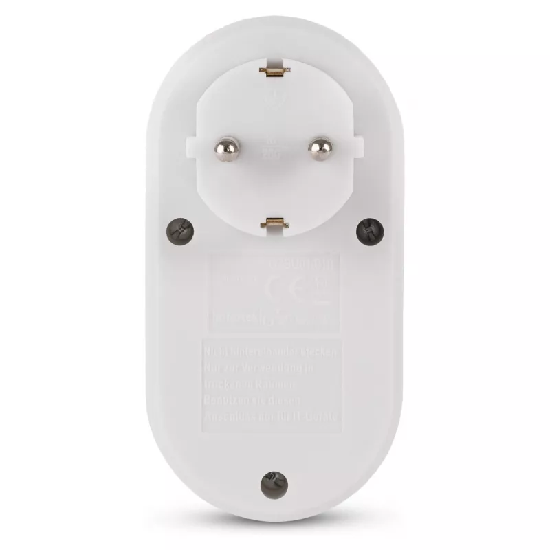 ENTAC Wall Plug Adapter with 2x USB-A White