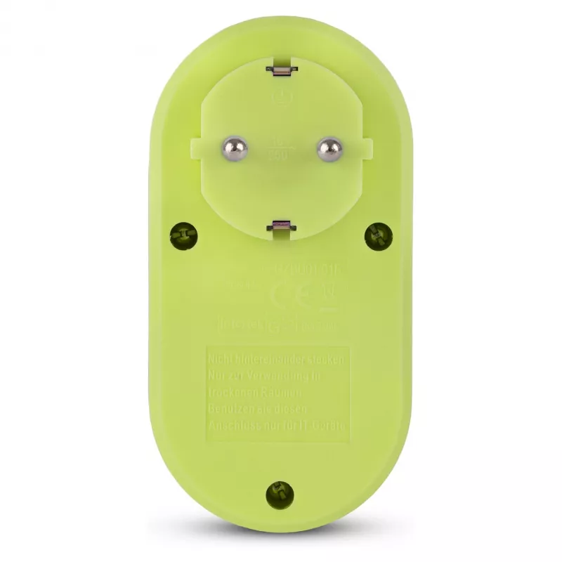 ENTAC Socket Adapter with 2x USB-A Lime