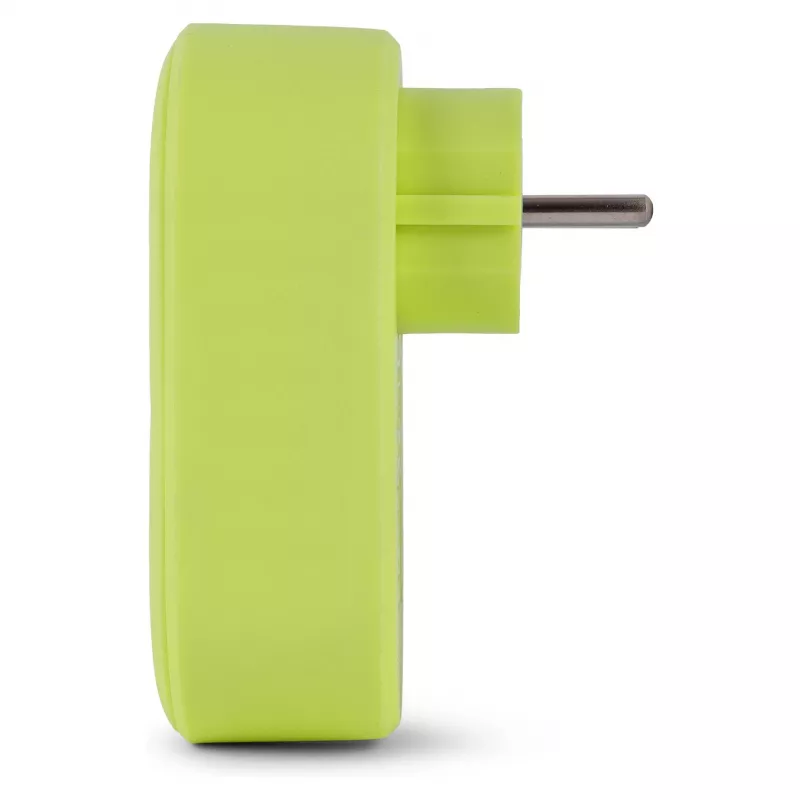 ENTAC Socket Adapter with 2x USB-A Lime