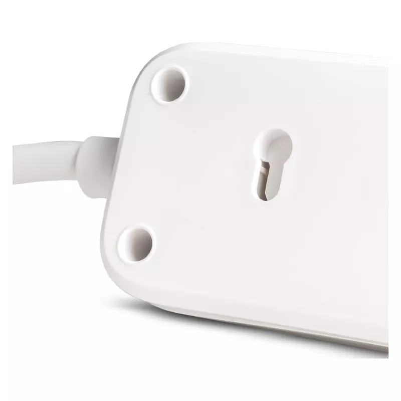 ENTAC Power Strip 4-Way with 1x USB-A & 1x USB-C, 1.5m White