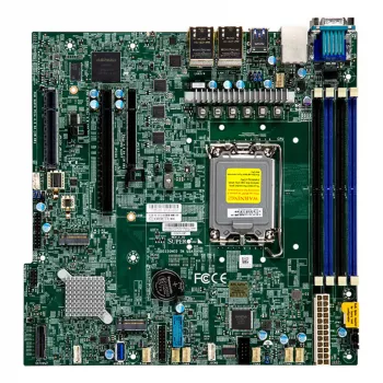 Supermicro MBD-X13SCH-LN4F-O Micro-ATX Motherboard, LGA1700, Intel C266, DDR5, 4x 1GbE, IPMI