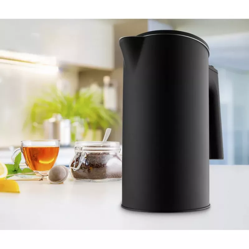 MEDION MD 12106 Electric Kettle 1.5L 2200W Black Stainless Steel Keep Warm Function