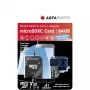AGFAPHOTO MicroSDXC UHS-I 64GB High Speed Class 10 U3 V30+ with SD Adapter