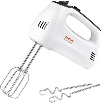 TEFAL HT3101 QuickMix Hand Mixer, 300 W, 5 Speeds, Turbo, White