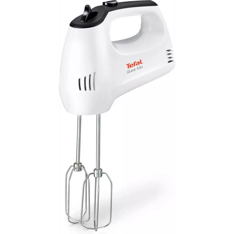 TEFAL HT3101 QuickMix Hand Mixer, 300 W, 5 Speeds, Turbo, White