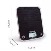 TEFAL Kitchen Scale BC50D2V0 Optiss - Digital LCD, 5 kg Capacity, Black