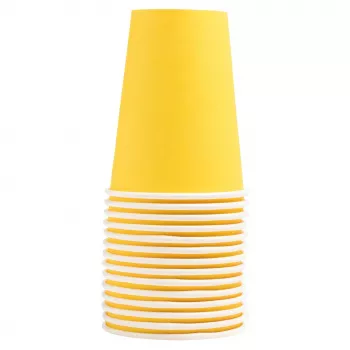 PROnappe 15 Cardboard Cup 200 ml, Yellow (89119I)