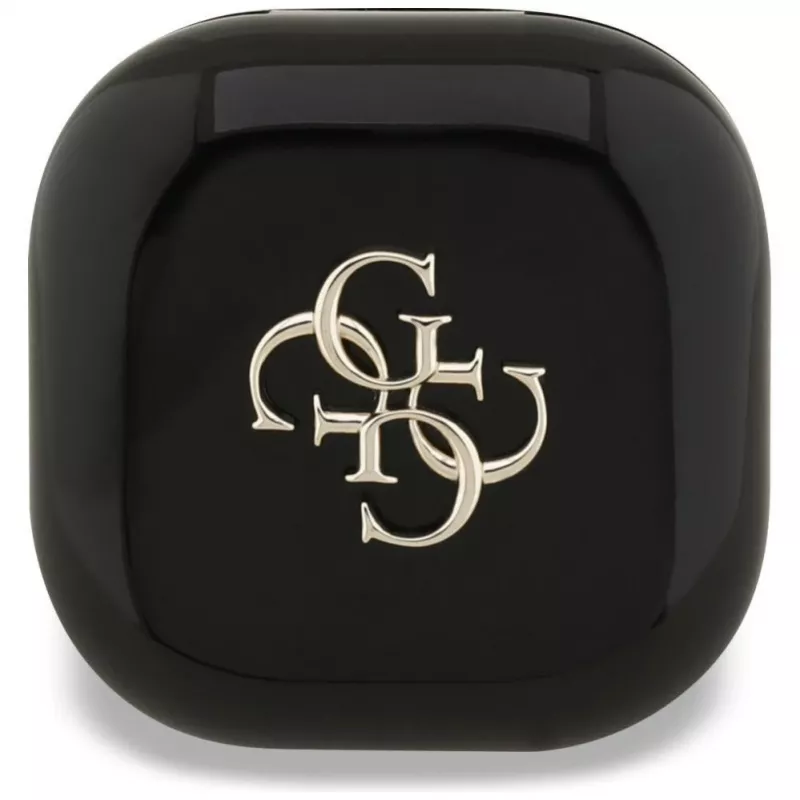 Guess 4G Metal Logo True Wireless Stereo Bluetooth Earbuds with Charging Case (Black)