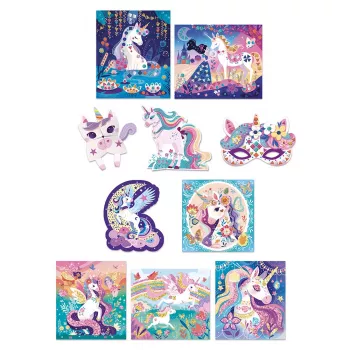 Janod Creative Craft Kit 10 Unicorn Decorations 5+