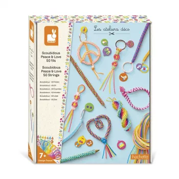 Janod Creative Craft Kit Scoubidou Filofun Ornaments 7+