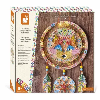 Janod String Art Glowing Dreamcatcher 3D Weaving Kit