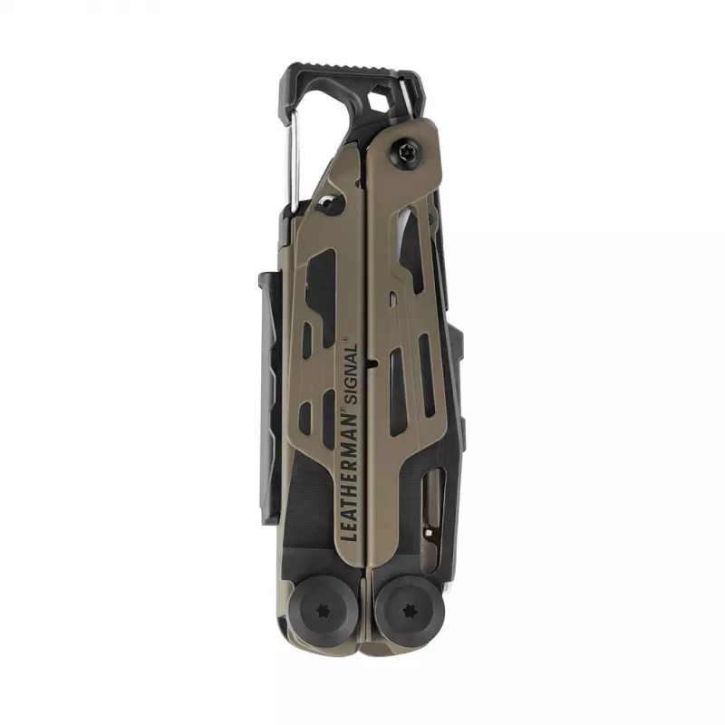 Leatherman SIGNAL Multi-Tool Pliers, 19 Tools, Black and Tan