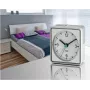 TFA PUSH Electronic Alarm Clock - Analog, Black, 7x7x3.7 cm, AA Battery