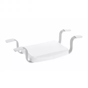 Weinberger Gratia Bath Seat - Shower Stool with Adjustable Height, Anodized Aluminum Frame, HDPE Seat, 150 kg Capacity, TÜV/GS Certified