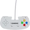 Retro Games The Gamepad White - Wired USB Gamepad for PC, Mac, ZX Spectrum, THEC64, THEA500 Mini - Digital D-Pad, 10 Buttons, 1.8m Cable
