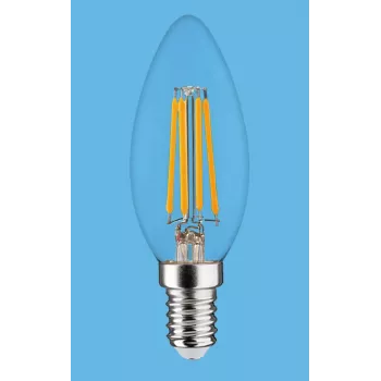 SYNERGY21 LED Retrofit E14 Candle Clear 4-5W Warm White Dimmable