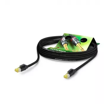Sommer Cable SC-Mercator CAT.7 PUR Network Cable, 8 x 0.14 mm², RJ45 to RJ45, HIROSE, Black, 2 m (P7HS-0200-SW)