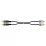 Sommer Cable SC-Onyx 2025 MKII Stereo RCA Cable, Unbalanced, 2 x 1 x 0.25 mm², RCA to RCA, HICON, Black, 2.5 m (ON8D-0250-SW)