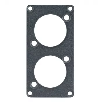 Sommer Cable SYPFB1-2D Front Panel - Black, 2 D-Size Cutouts for SYP-1 System