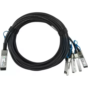 BlueLAN Compatible Mellanox MCP7H50-V001R30 Passive 200GBASE-CR4 QSFP56 to 2x100GBASE-CR2 QSFP56 Direct Attach Breakout Cable, 1 Meter, AWG26