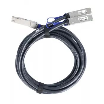 BlueOptics Cisco QDD-2Q200-CU2M BlueLAN Passive 400GBASE-CR8 QSFP-DD to 2x200GBASE-CR4 QSFP56 Direct Attach Breakout Cable, 2m