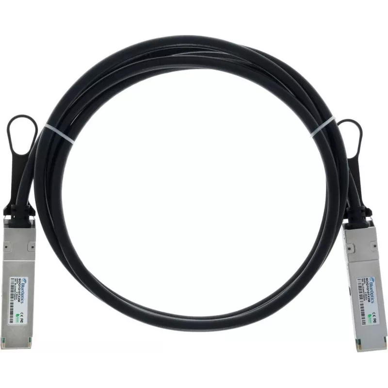BlueLAN Compatible Supermicro CBL-NTWK-0912-QSFP-0.5 QSFP112 Direct Attach Cable, 400GBASE-CR4, InfiniBand, 0.5m (CBL-NTWK-0912-QSFP-0.5-BL)