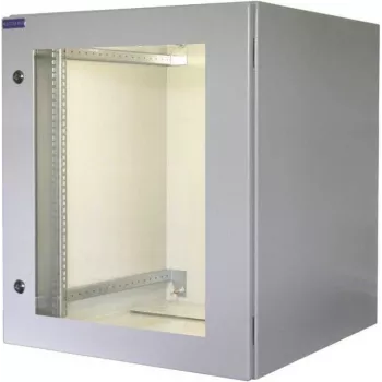 RESISTER 19-Inch Network Cabinet Pro - IP66 for Outdoor & Industry - Viewing Door - 16U - 600x600 mm - Light Grey (RAL 7035) (90RR19WV166GG)