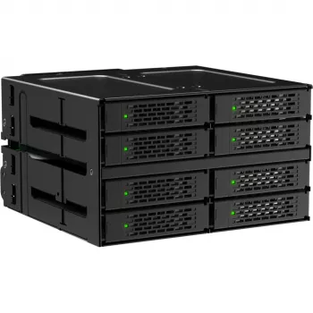 ICY DOCK ToughArmor MB508V5P-B 8 Bay 2.5 inch U.2/U.3 NVMe SSD/HDD Full Metal Backplane Module
