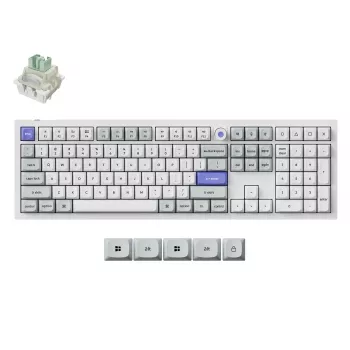 Keychron Q6HW-P1 Full Size Magnetic White Mechanical Keyboard
