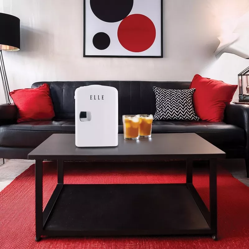 ELLE Home ESDAF101WHEU Mini Fridge 4L White