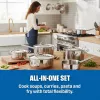 ELLE Home Stainless Steel 12-Piece Pot and Pan Set ECCS200412A
