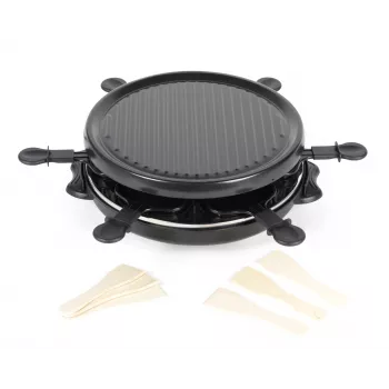 Giles & Posner EK4511GV2VDE Tabletop Raclette Grill 1200 W 8 Persons Black/Silver