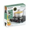 Progress EK4353PFVDE Single Hot Plate 1500W Cast Iron Plate Stainless Steel Body Black and Silver