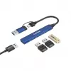 CANYON DS-02 4-in-1 USB-A/C Hub Blue