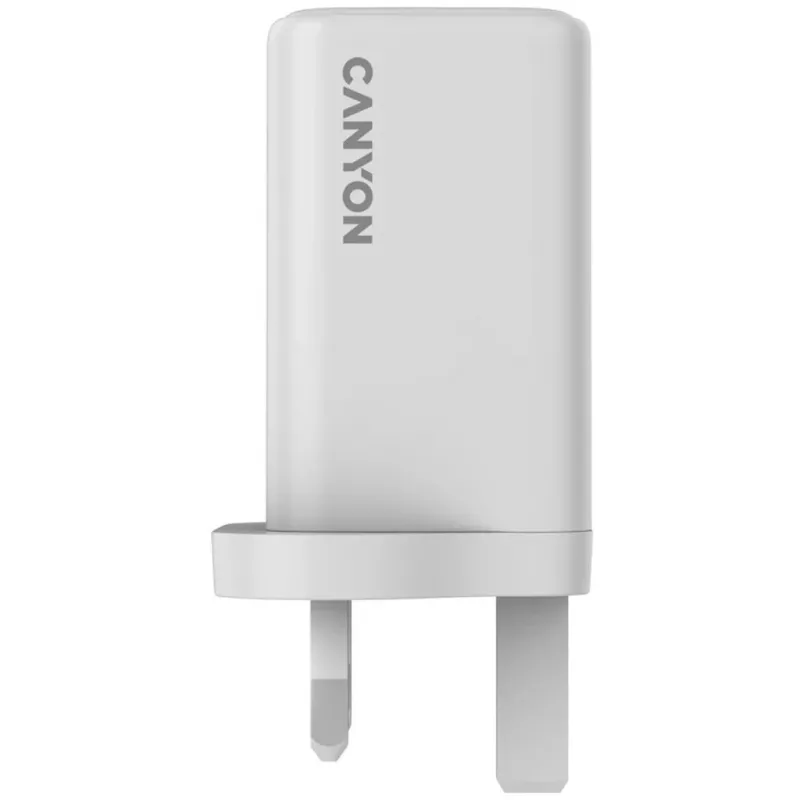 CANYON CU65ACC GaN 65W 2xPD 1xQC UK White Wall Charger