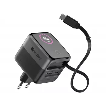 SANDBERG Charger PD65W Display+ Cable